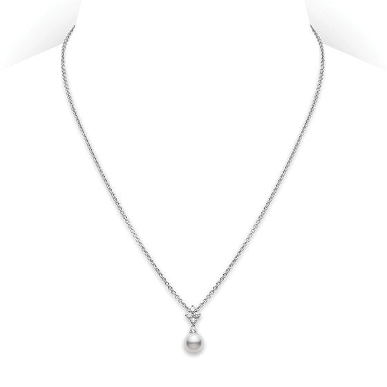 Mikimoto Classic Elegance Pendant - Akoya 18k White Gold Pendant