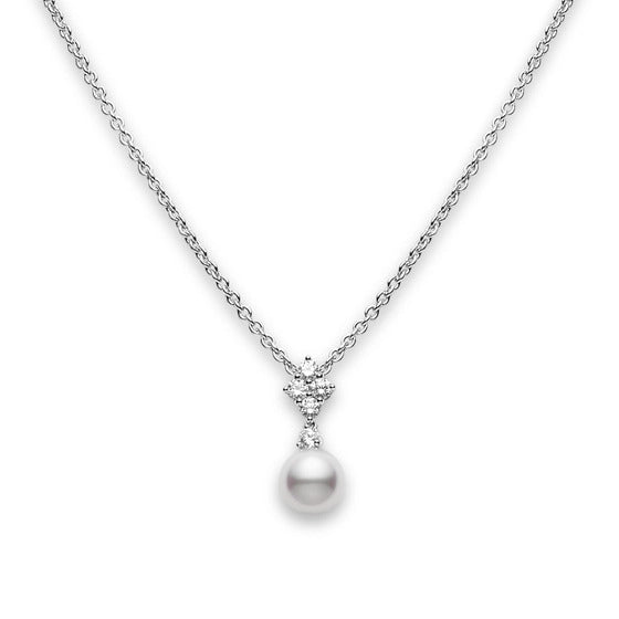 Mikimoto Classic Elegance Pendant - Akoya 18k White Gold Pendant