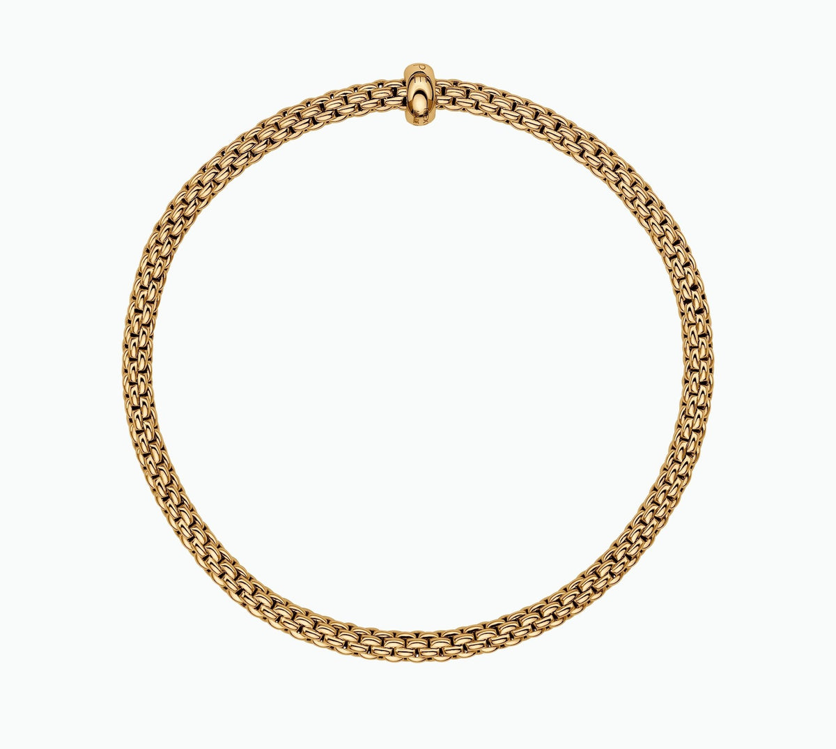 Fope Prima Flex'it 18ct Yellow Gold with a Diamond Bracelet