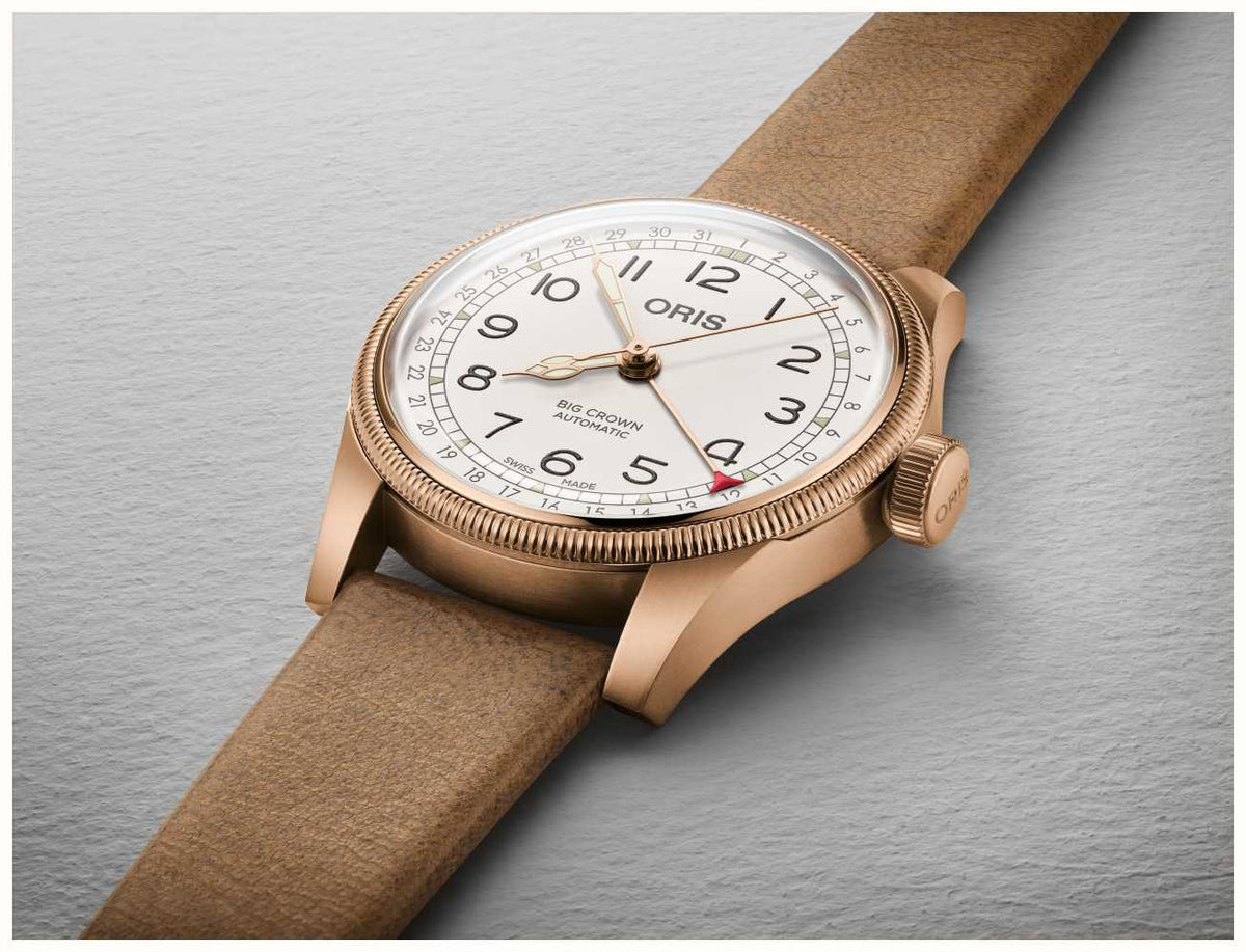 Oris Big Crown Father Time Limited Edition Bronze 40mm Watch 01 754 7741 3161-Set