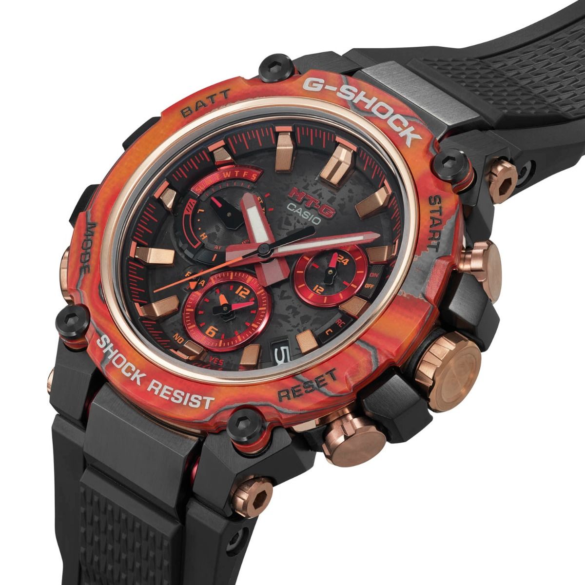 G-SHOCK MTG 40th Anniversary Flare Red Series MTG-B3000FR-1AER