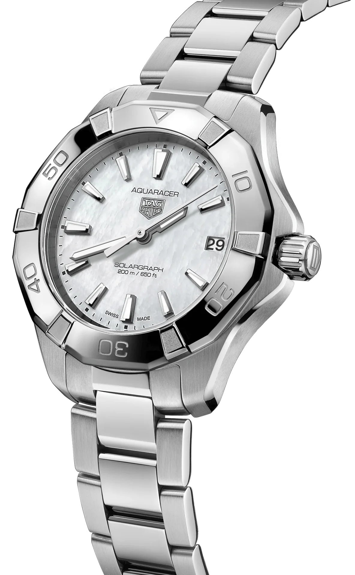 Tag Heuer Aquaracer Professional 200 Solargraph Mother of Pearl 34mm WBP1312.BA0005