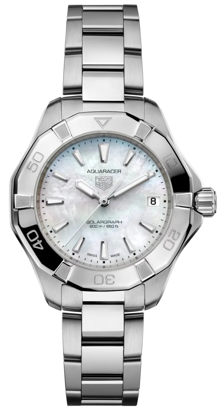 Tag Heuer Aquaracer Professional 200 Solargraph Mother of Pearl 34mm WBP1312.BA0005