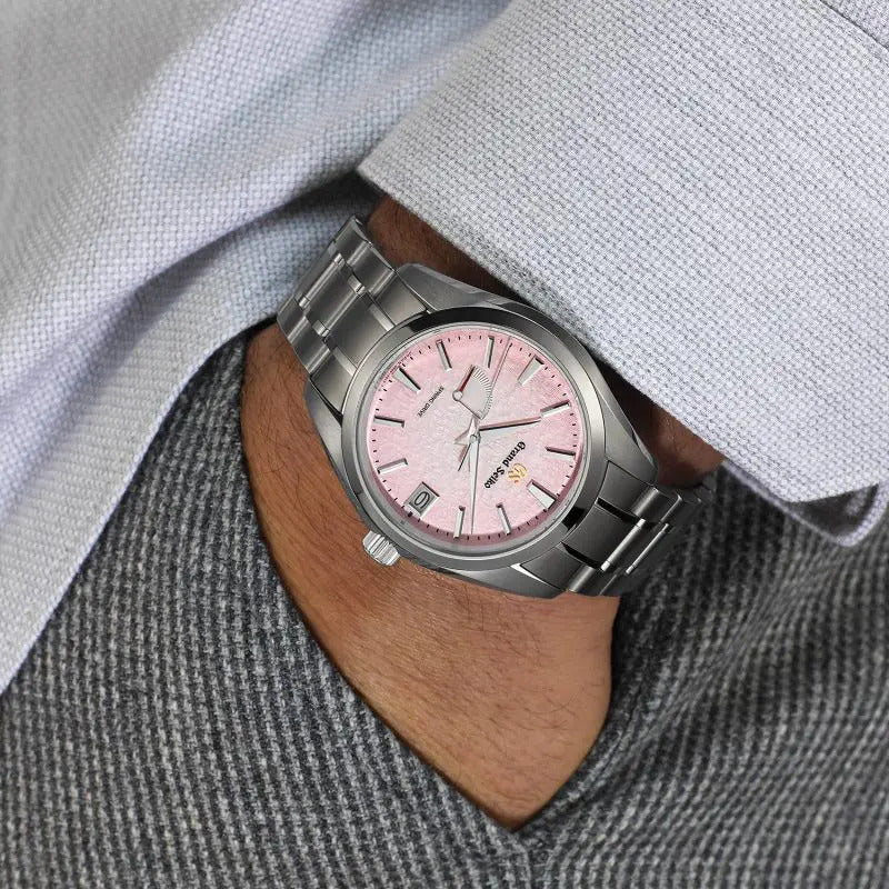 Grand Seiko 'Pink Snowflake' Spring Drive 20th Anniversary Limited Edition 41mm Watch SBGA497