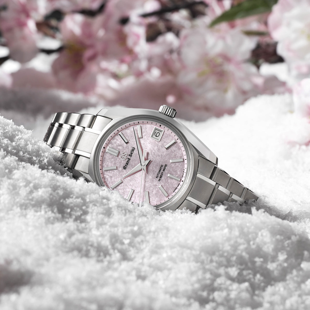 Grand Seiko ‘Sakura-Kakushi’ 62GS Hi-Beat Titanium 38mm Watch SBGH341