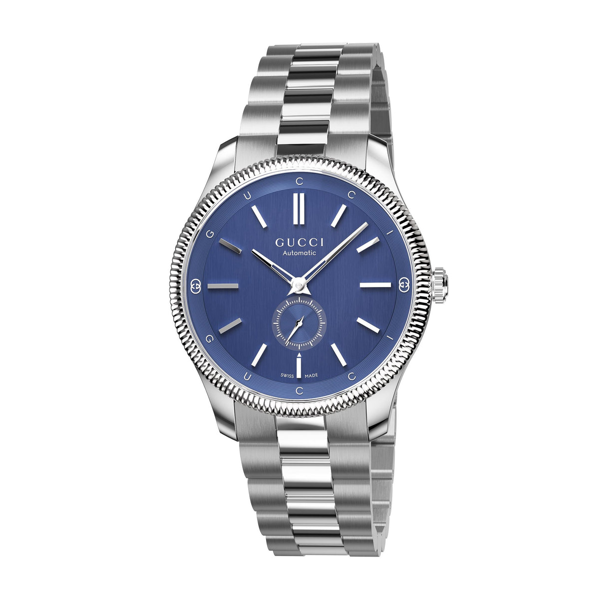 GUCCI G-Timeless Blue Dial Automatic Steel 40mm Watch YA126389