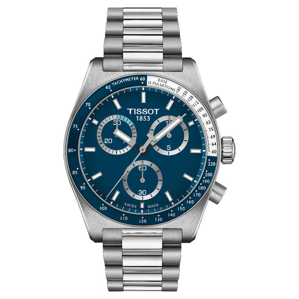 Tissot PR516 Blue Chronograph 40mm Watch T1494171104100