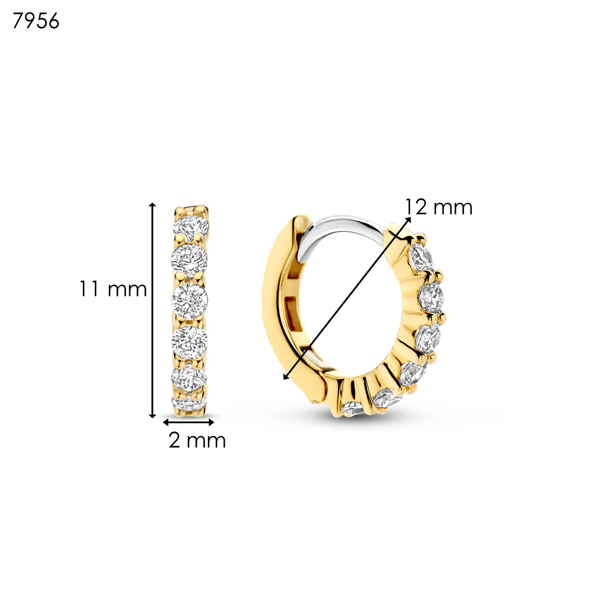 TI SENTO Huggie Hoops - 7956ZY