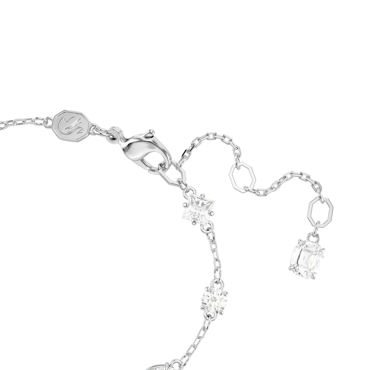 Swarovski Mesmera bracelet, Mixed cuts, Scattered design, White, Rhodium plated