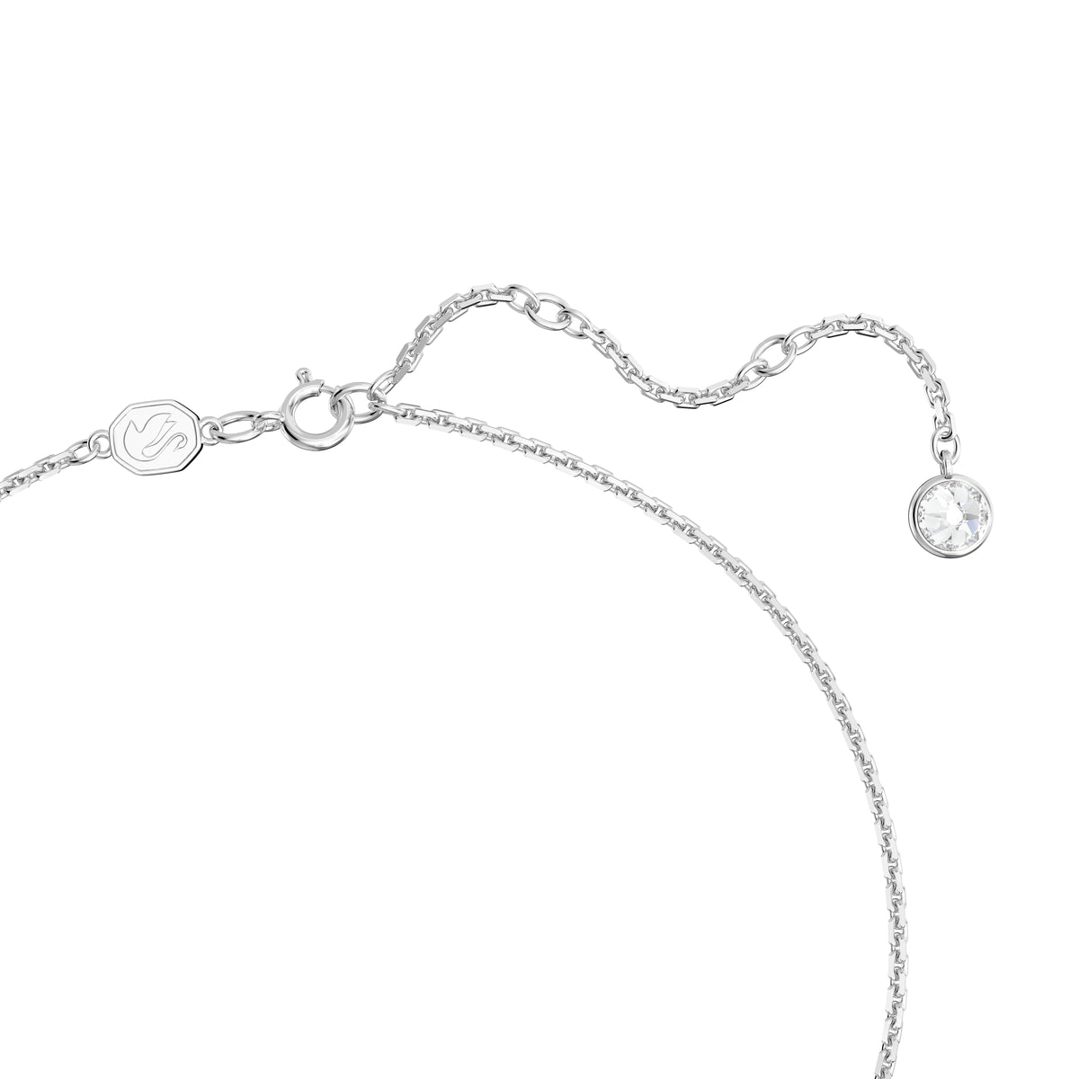 Swarovski Gema pendant, Mixed cuts, Flower, Pink, Rhodium plated