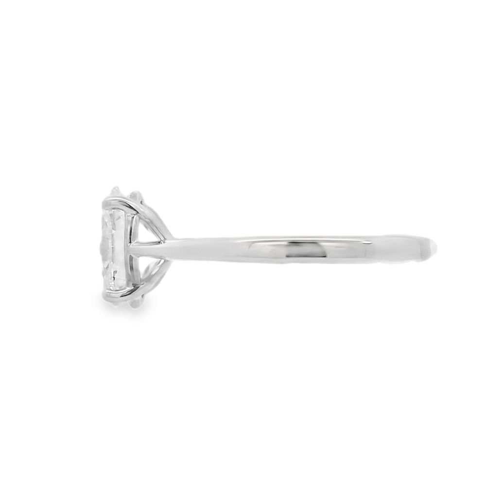Oval Cut Single Stone 1.50ct Lab Grown Diamond, Platinum