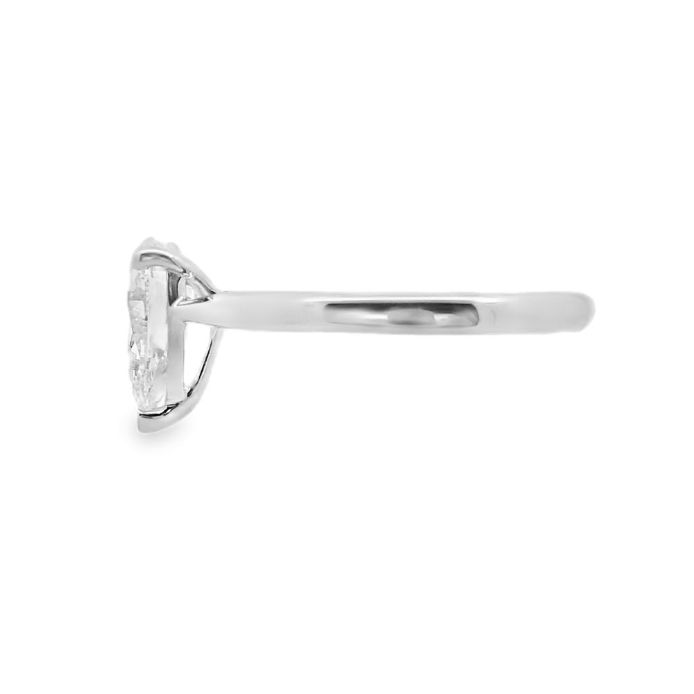 Pear Cut Single Stone 1.50ct Lab Grown Diamond, Platinum