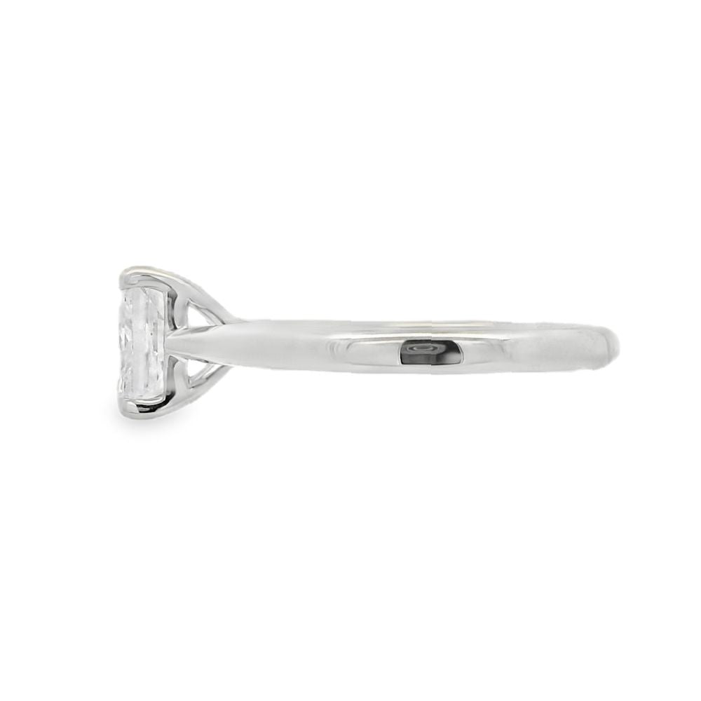 Radiant Cut Single Stone 1.52ct Lab Grown Diamond, Platinum