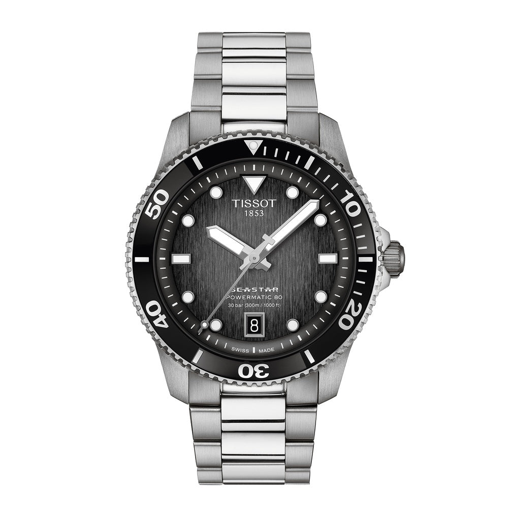Tissot Seastar 1000 Powermatic 80 Steel 40mm Watch T1208071105100