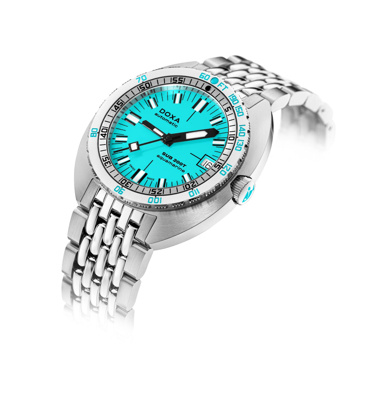 Doxa SUB 200T Aquamarine Iconic Stainless Steel 804.10.241.10