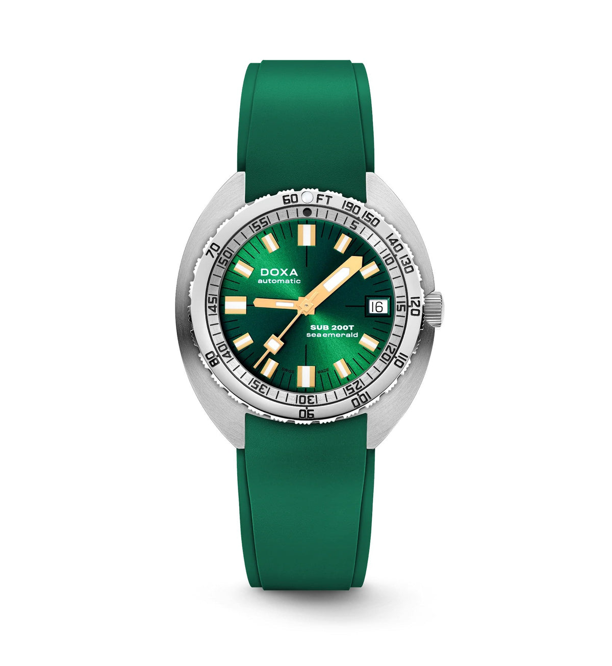 Doxa SUB 200T Sea Emerald Sunray Rubber Strap 804.10.131S.26
