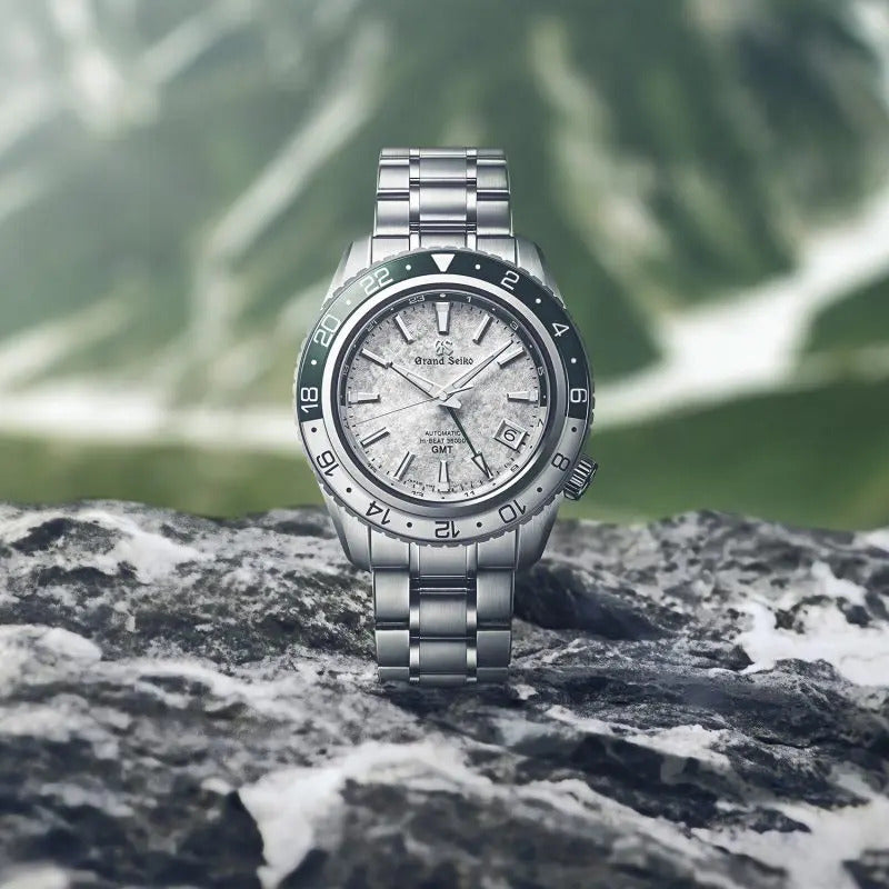 Grand Seiko Sekkei - 'Snow Valley' Triple - Timezone GMT 44.2mm Watch SBGJ277
