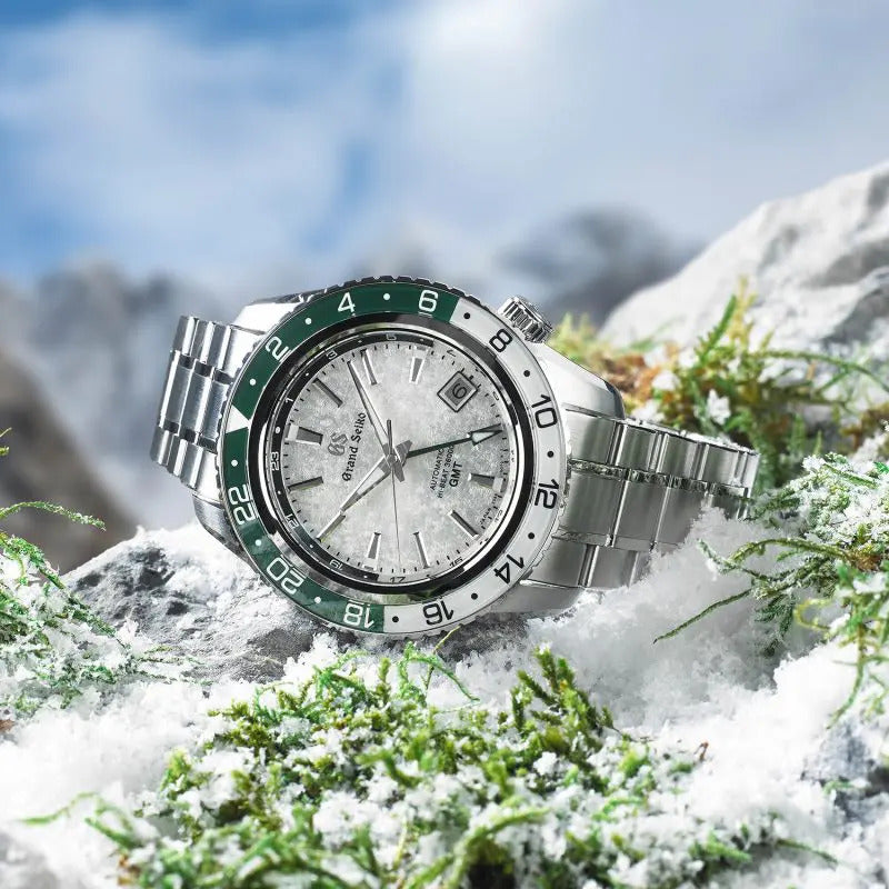 Grand Seiko Sekkei - 'Snow Valley' Triple - Timezone GMT 44.2mm Watch SBGJ277
