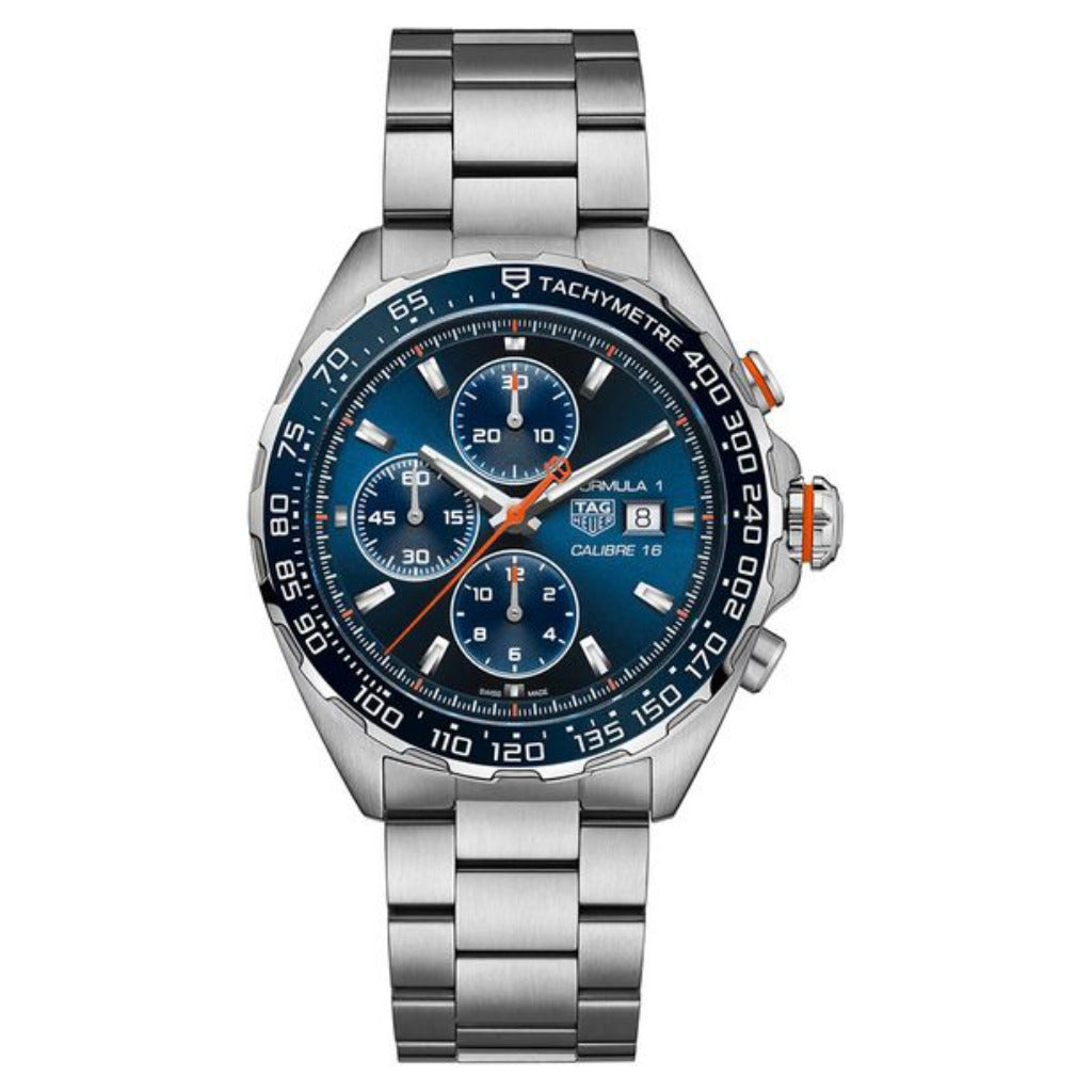 Tag Heuer Formula 1 Chronograph Automatic Steel & Ceramic Blue 44mm Watch CAZ201G.BA0876