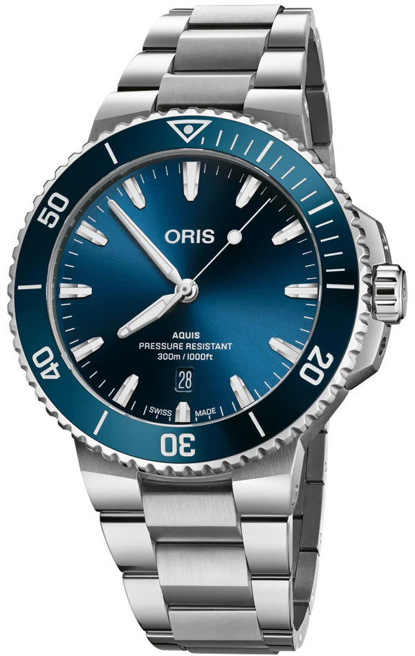 Oris Aquis Date Blue Dial 43.5mm Watch