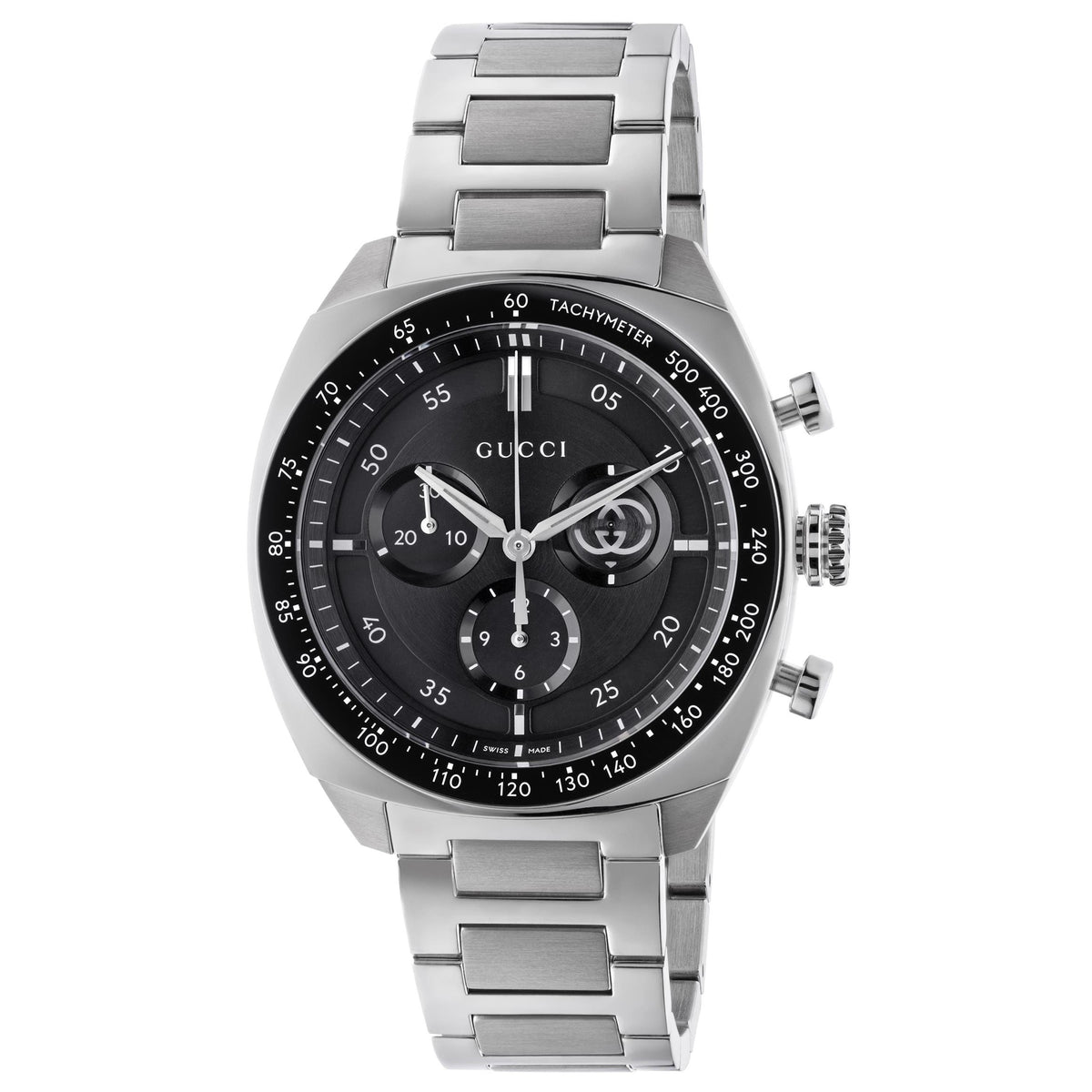 GUCCI Interlocking Gents Black Dial 41mm Watch