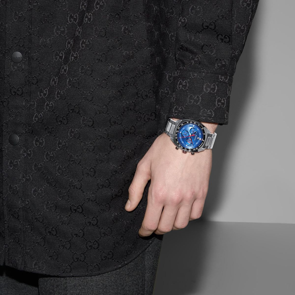 GUCCI Interlocking Gents Blue Dial 41mm Watch