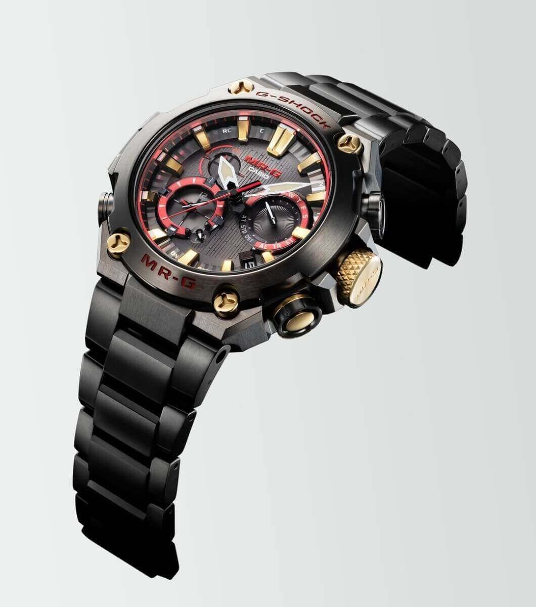 G-SHOCK MR-G DLC Coated Titanium Bracelet Red Watch MRG-B2000B-1A4DR