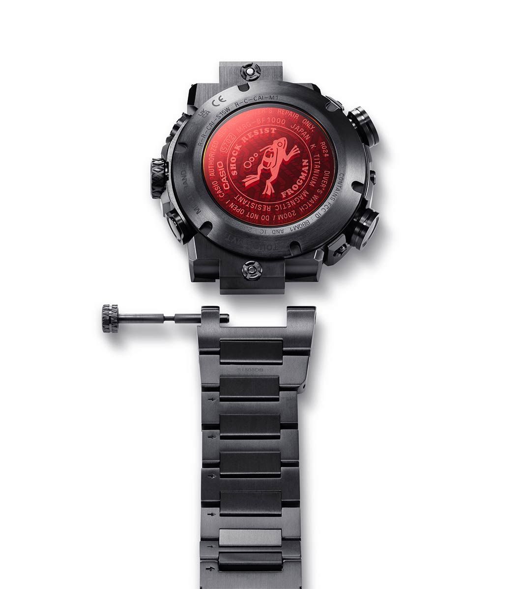 G-SHOCK MR-G Frogman Titanium Bracelet Red Watch MRG-BF1000B-1ADR