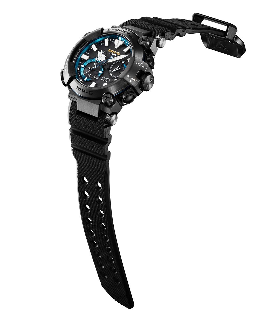G-SHOCK Mr-G Frogman Rubber Strap Blue Watch MRG-BF1000R-1ADR