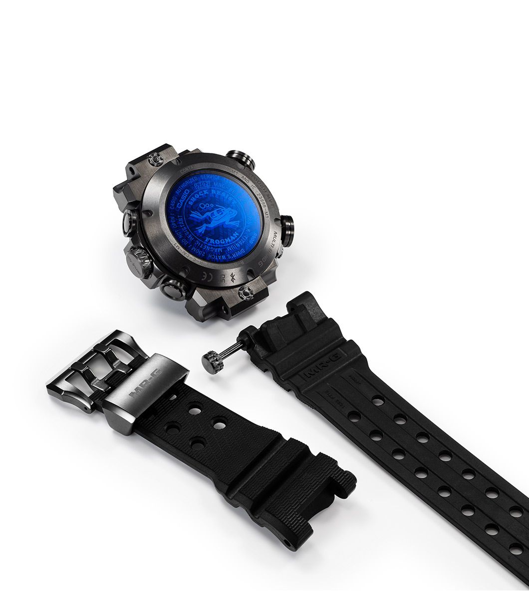 G-SHOCK Mr-G Frogman Rubber Strap Blue Watch MRG-BF1000R-1ADR