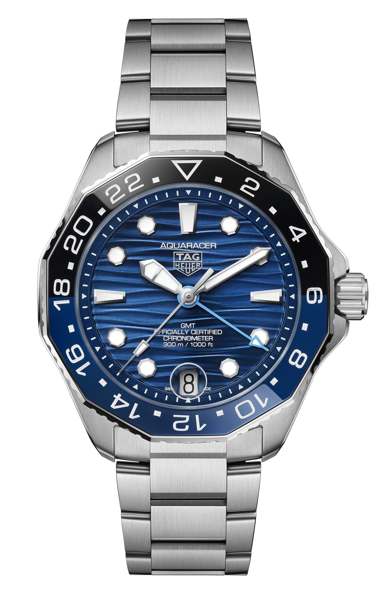 Tag Heuer Aquaracer Professional 300 GMT, Blue & Black Dial, 42mm Watch WBP5114.BA0013