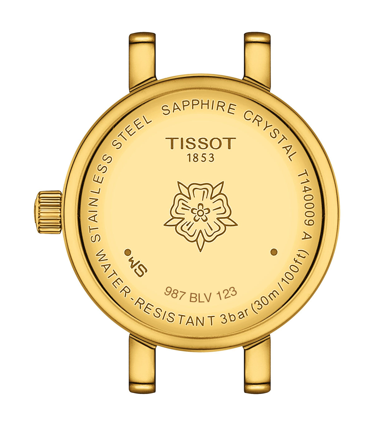 Tissot Lovely Round Gold Diamond Bezel Watch 19.5mm T1400096302600