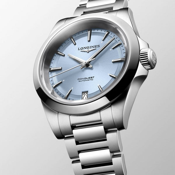 Longines Conquest Automatic Sunray Blue 34mm Watch L34304926