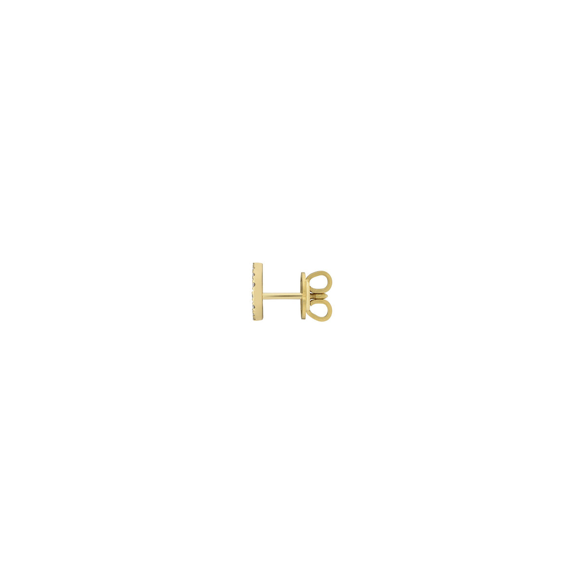 Gucci Interlocking 18ct Yellow Gold & Diamond Stud Earrings