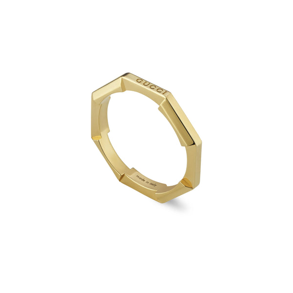 Gucci Link to Love 18ct Yellow Gold Mirrored Ring