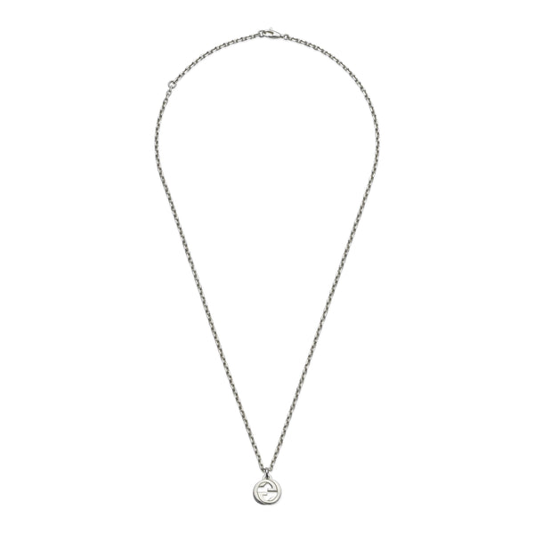 Gucci Interlocking Sterling Silver Chain Necklace