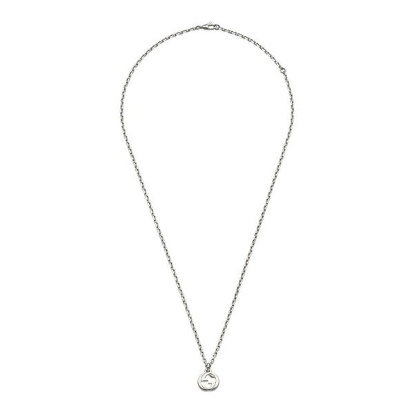 Gucci Interlocking Sterling Silver Chain Necklace