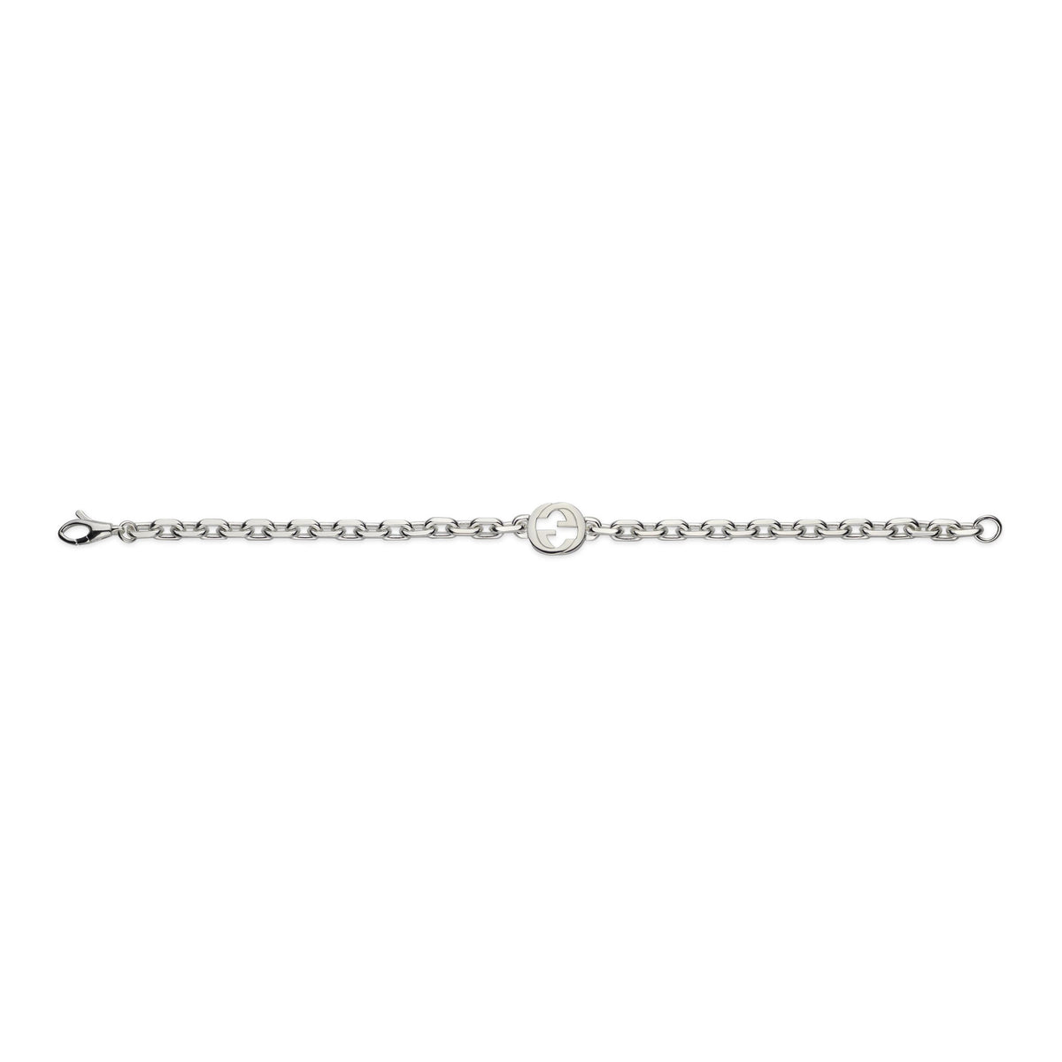 Gucci Interlocking Sterling Silver Bracelet