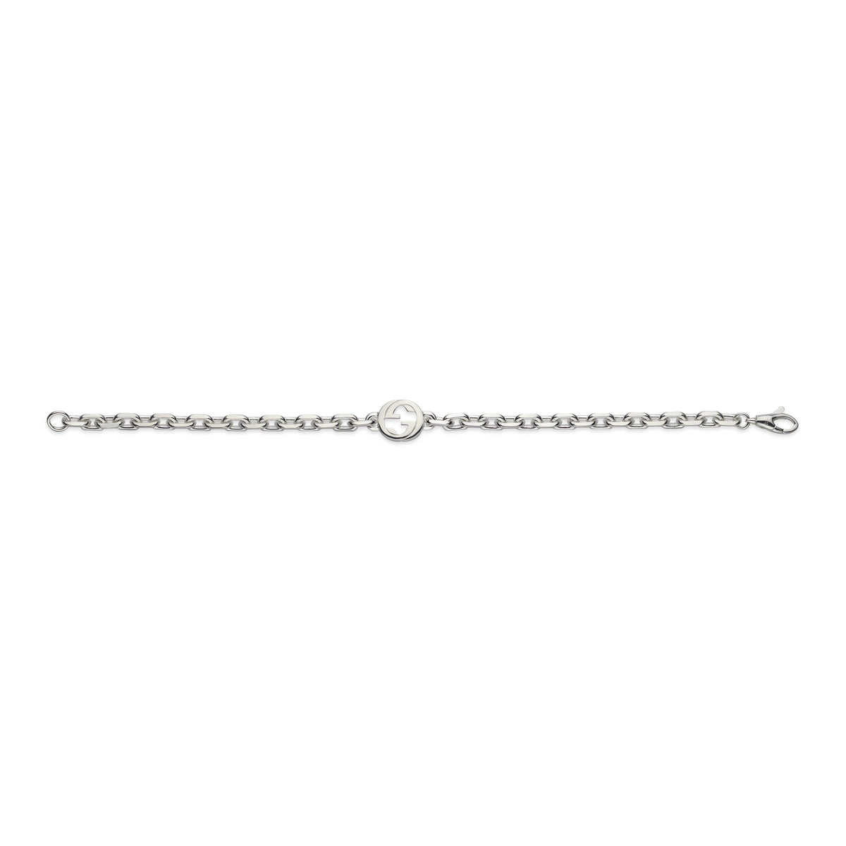 Gucci Interlocking Sterling Silver Bracelet