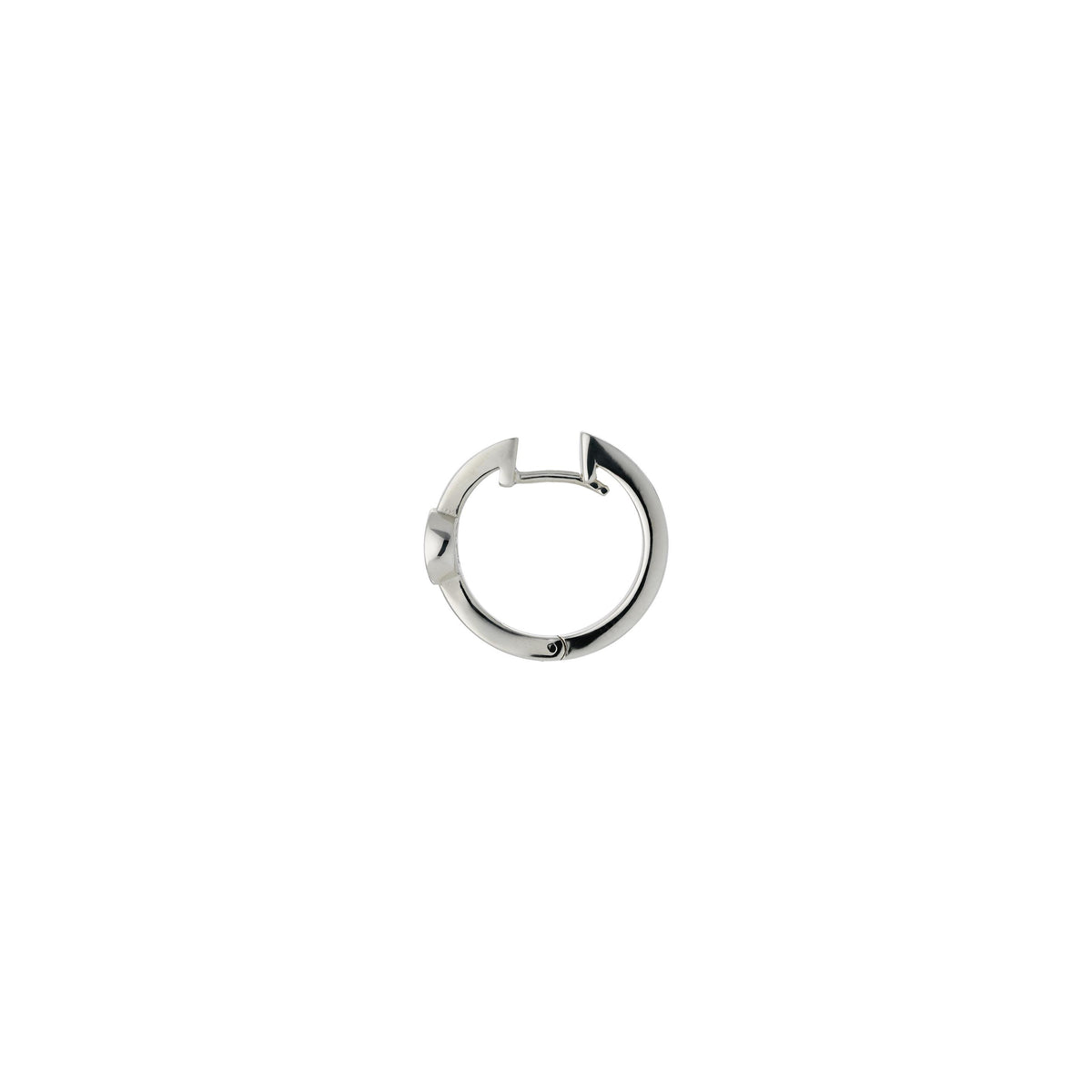 Gucci Interlocking Sterling Silver Hoop Earrings