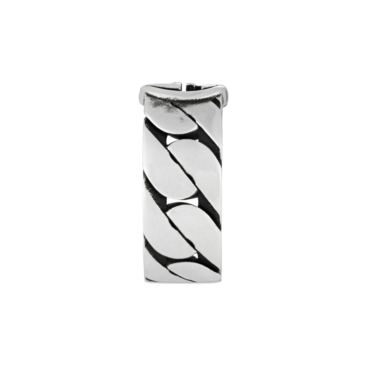 Gucci Interlocking Sterling Silver Wide Ring