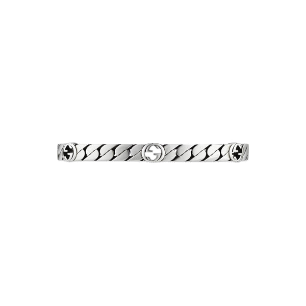 Gucci Interlocking Sterling Silver Bracelet