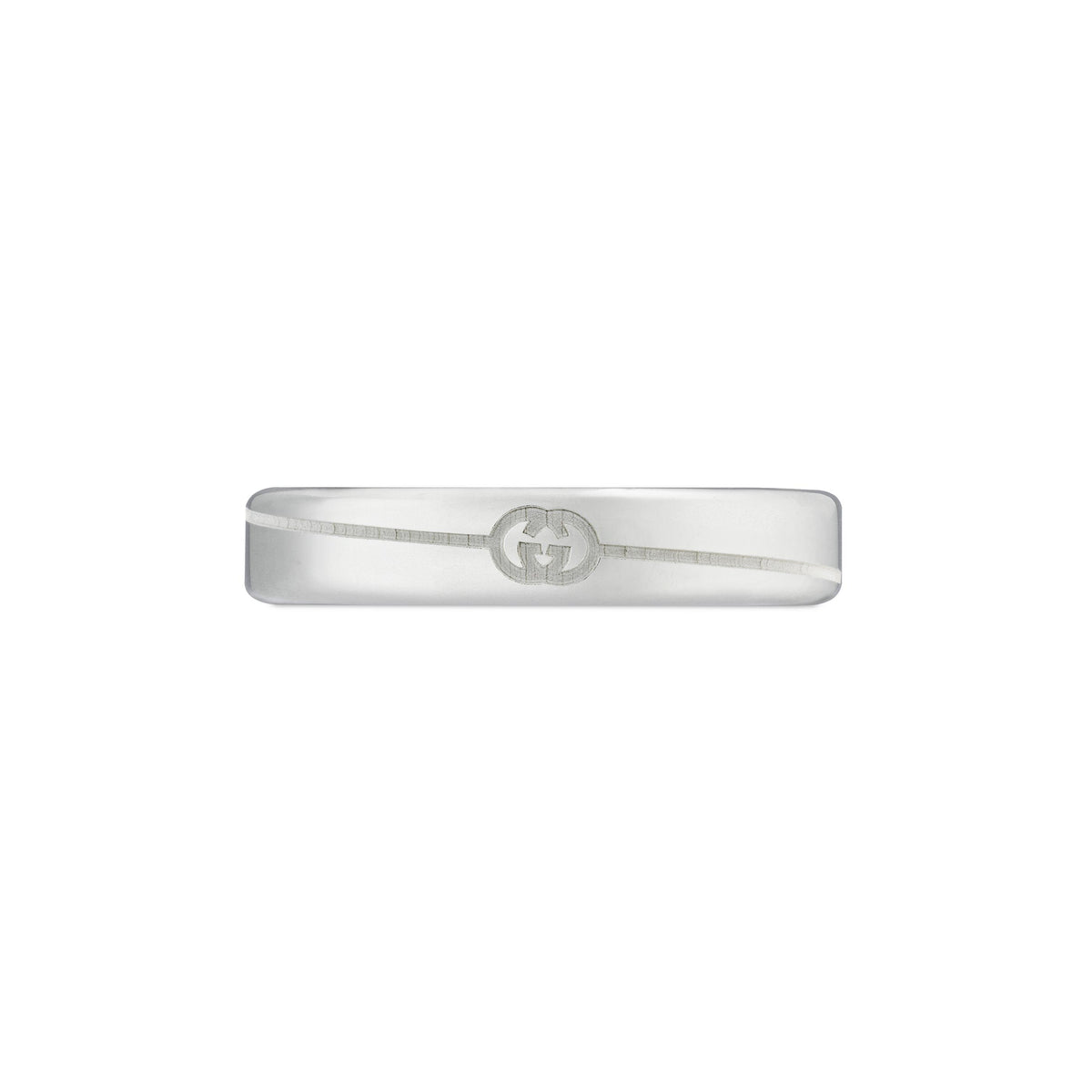 Gucci Interlocking G Diagonal Thin 4mm Ring