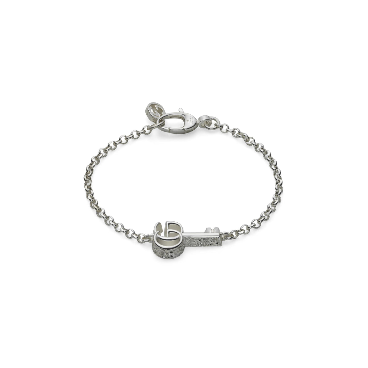 Gucci GG Marmont Sterling Silver Key Bracelet