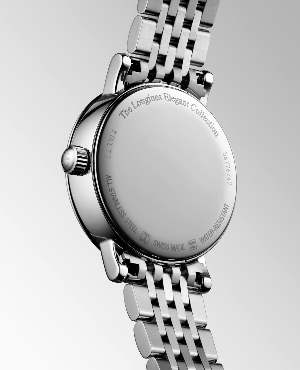 Longines Elegant Moonphase White Dial 30mm Watch L4.330.4.11.6