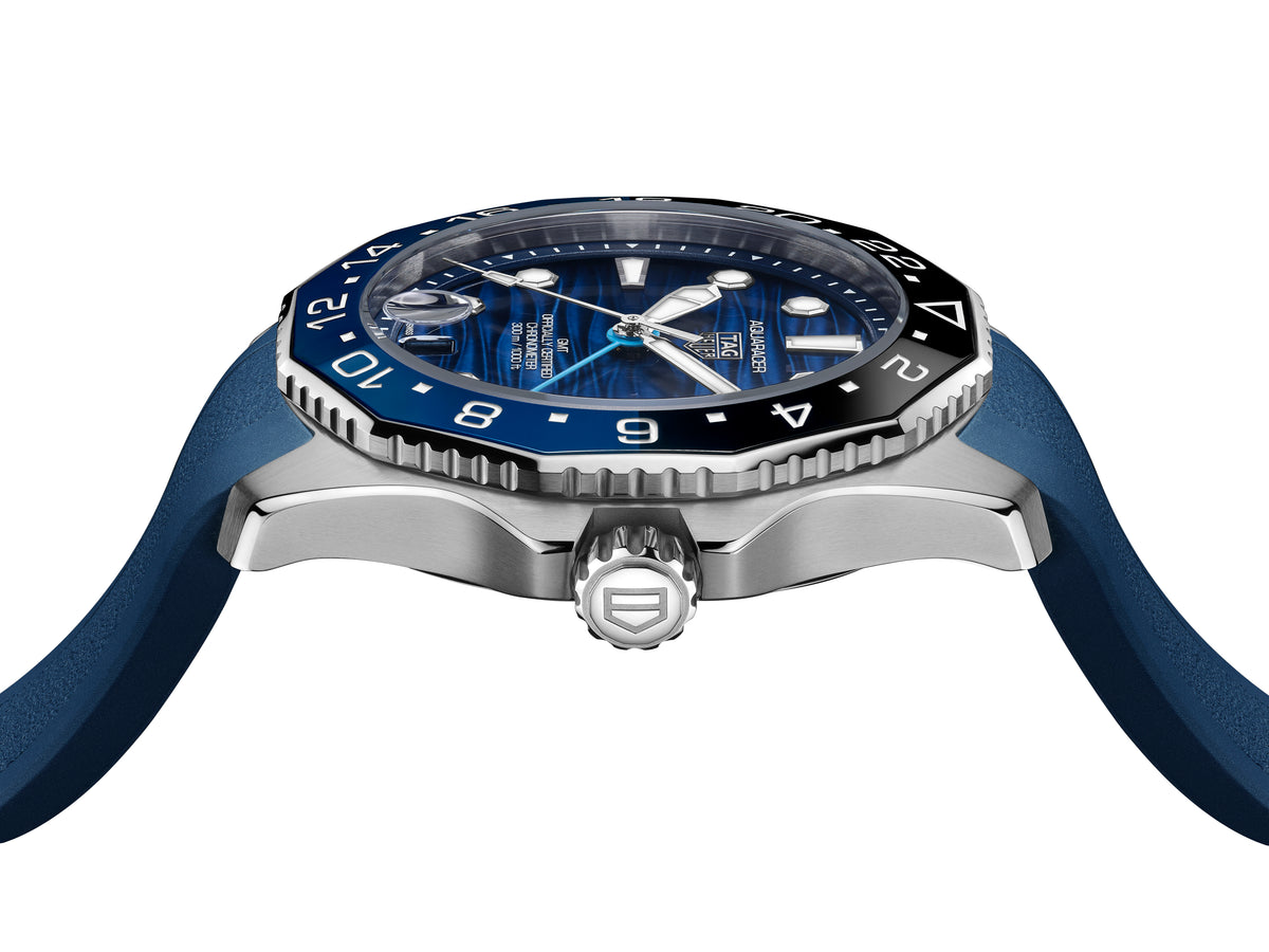 Tag Heuer Aquaracer Professional 300 GMT, Blue & Black Dial, Stainless Steel 42mm Watch WBP5114.FT6259