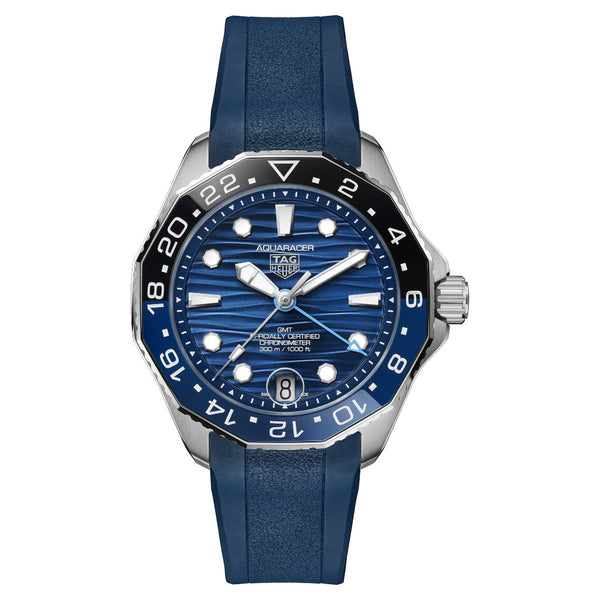 Tag Heuer Aquaracer Professional 300 GMT, Blue & Black Dial, Stainless Steel 42mm Watch WBP5114.FT6259