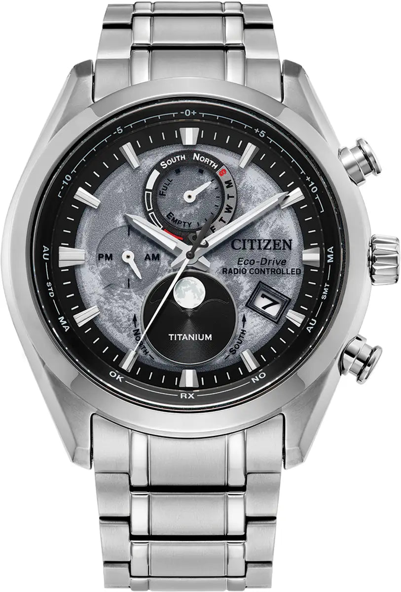 Citizen Eco-Drive 'Tsuki-Yomi' Radio-Controlled Moon Phase 43mm Watch