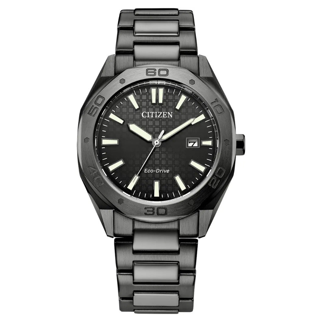 Citizen Eco-Drive Men's Sport Black 41mm Watch BM7637-81H