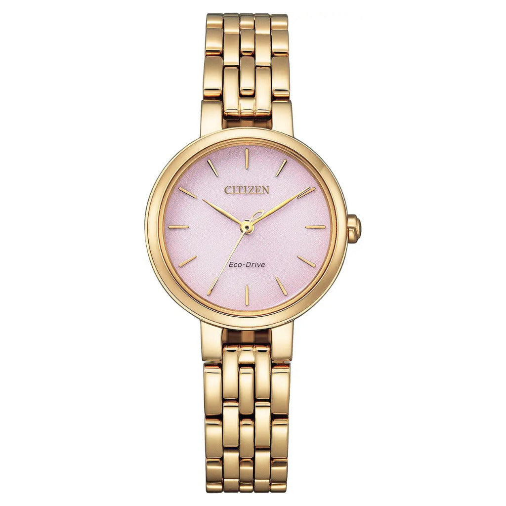 Citizen Eco-Drive L Silhouette Rose 28mm Watch EM0993-82X
